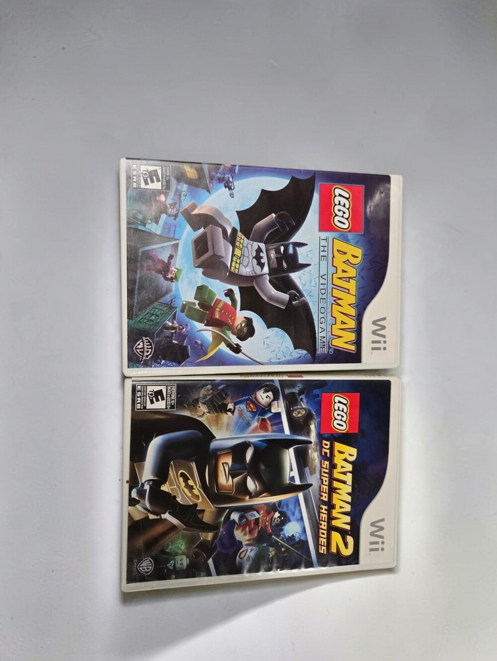 LEGO Batman 1 & 2 Nintendo Wii Video Game Bundle